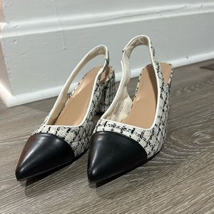 Just Fab Edith sling back 3” heels
